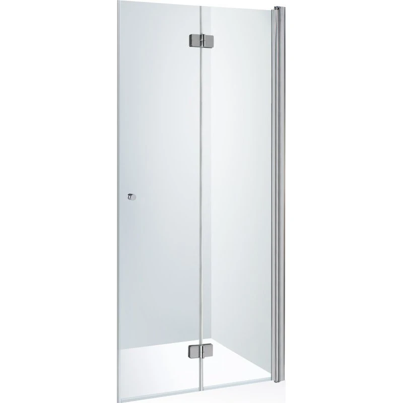 Brasta Simona brusedør, 87,3 cm, højre, klart glas, krom