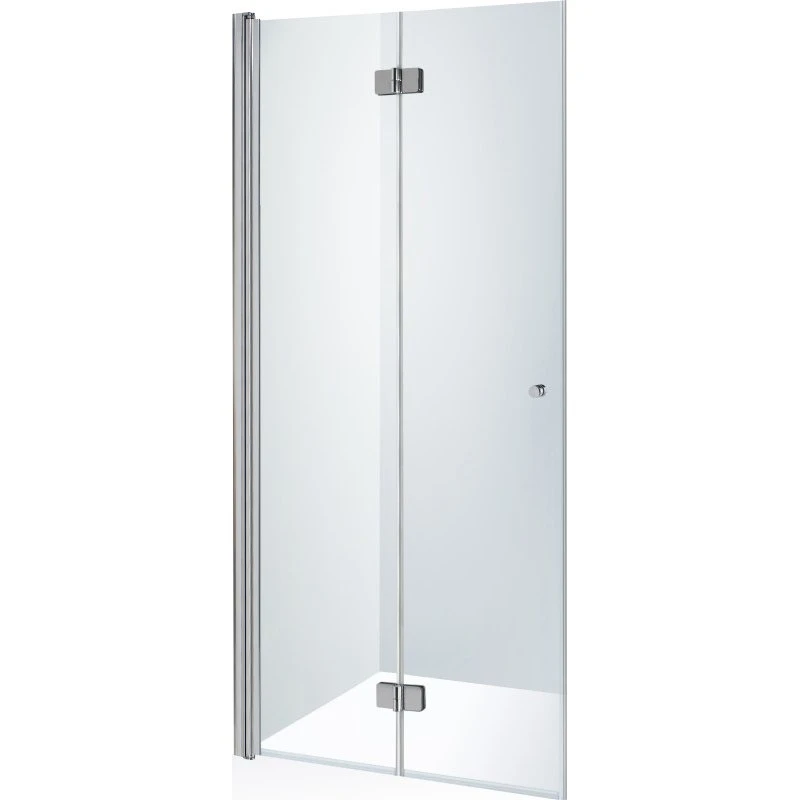 Brasta Simona brusedør, 87,3 cm, venstre, klart glas, krom