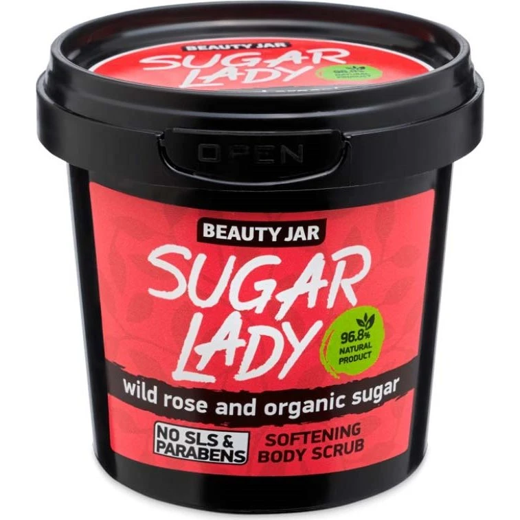 Beauty Jar Sugar Lady Body Scrub 180 g med hindbæraroma