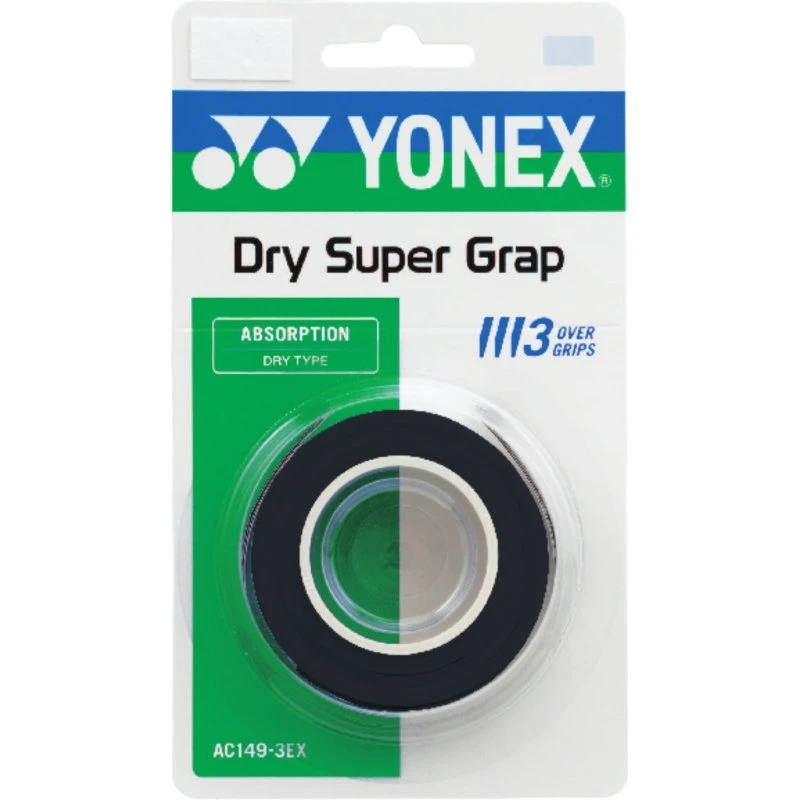 Yonex Dry Super Grap 3-pak - Sort