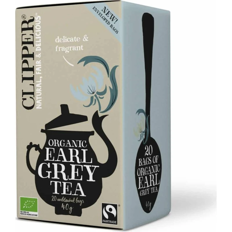 Clipper Earl Grey Te Økologisk, 20 stk.