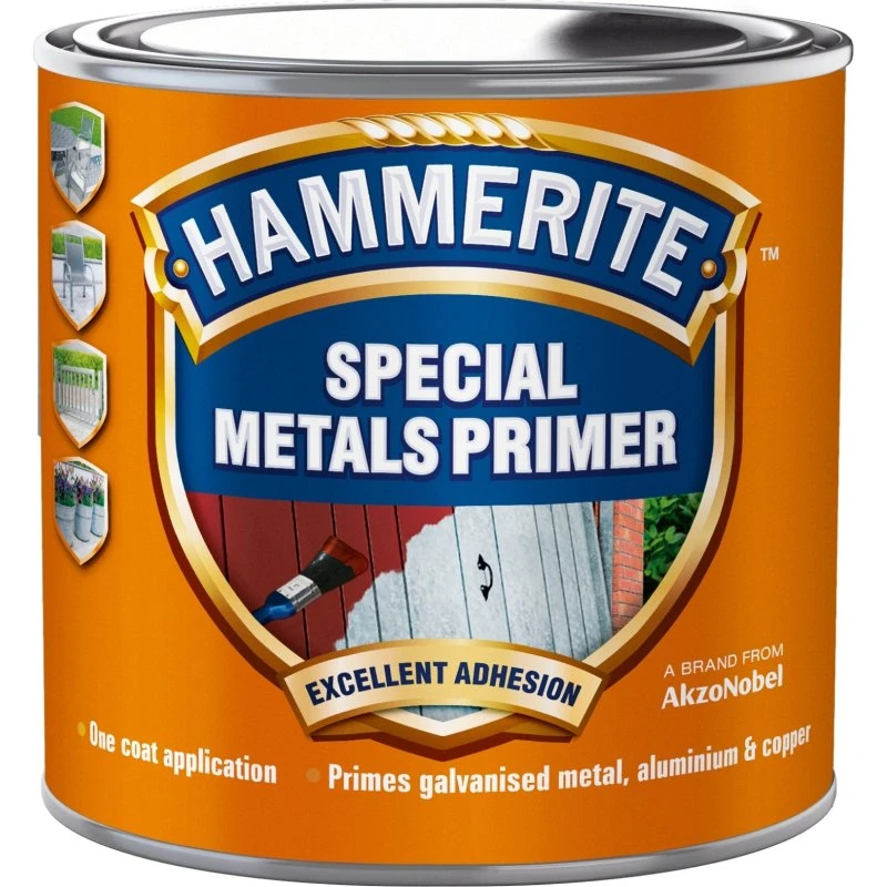 Hammerite Metalgrunder - 0,25L - Rød