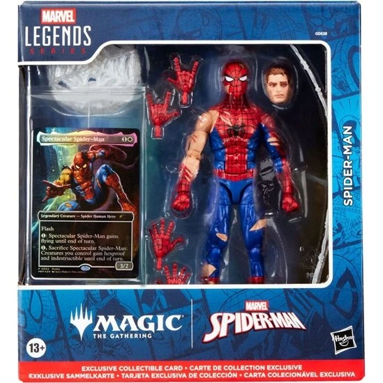 Hasbro Marvel Legends Spider-Man Battle-Damaged + Foil Card 15 cm