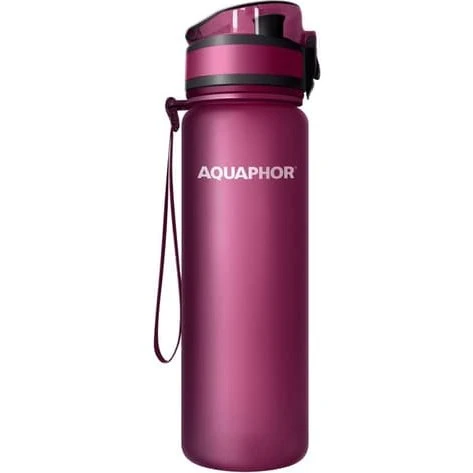 Aquaphor City-filterflaske 0,5L, Kirsebærrød