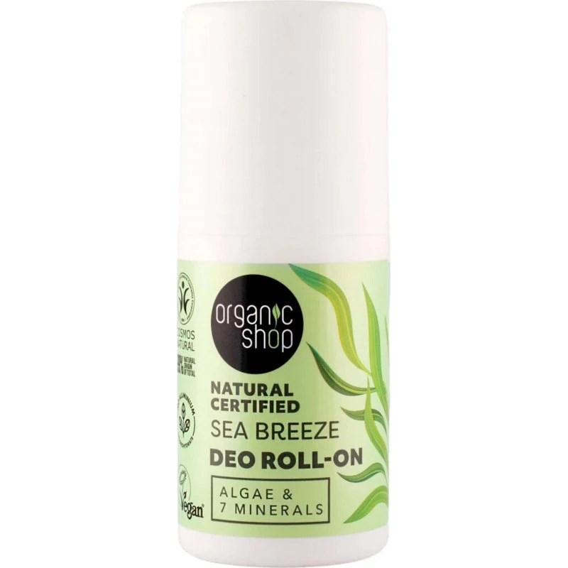Organic Shop Sea Breeze Deodorant Roll-On med alger, 50ml