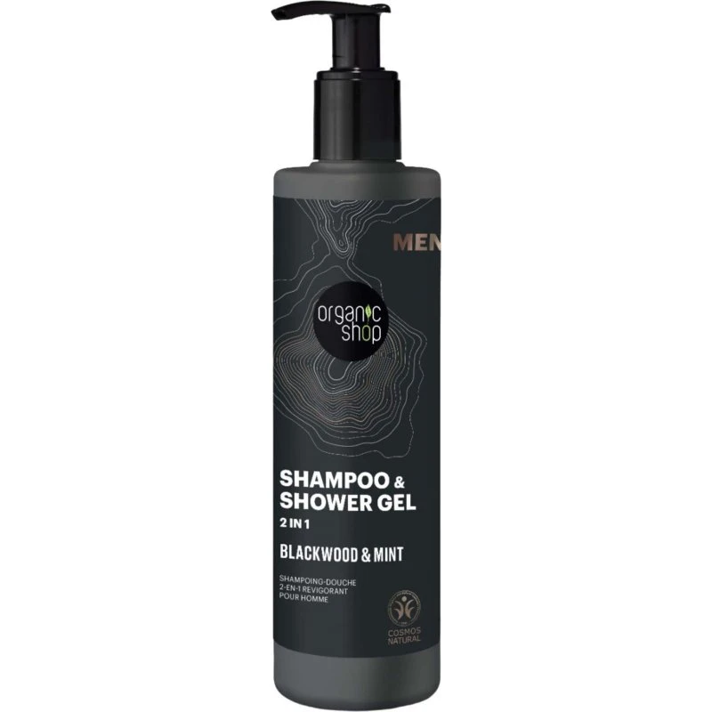 Organic Shop Shampoo & Shower Gel 2-in-1 Blackwood & Mint 280 ml
