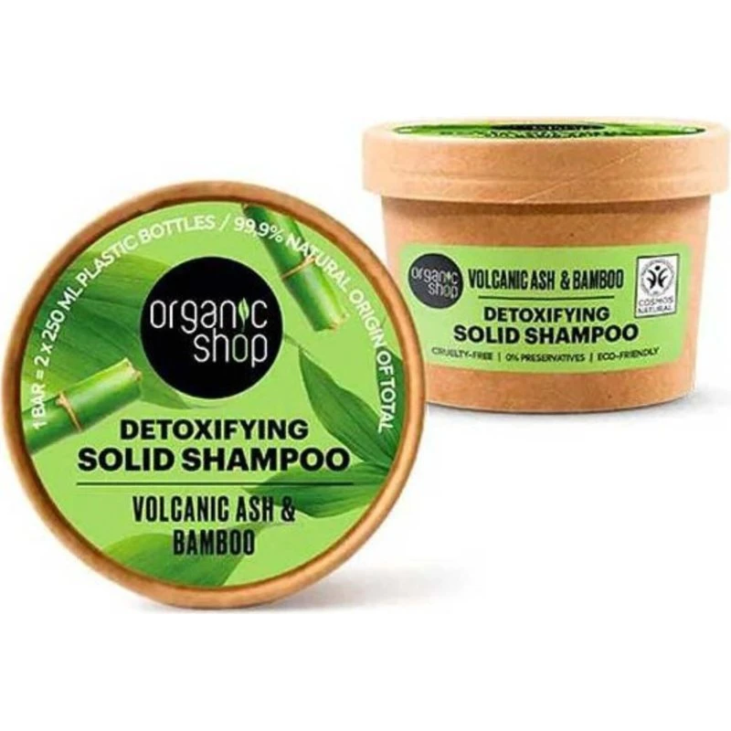 Organic Shop Volcanic Ash Detox Solid Shampoo 60g