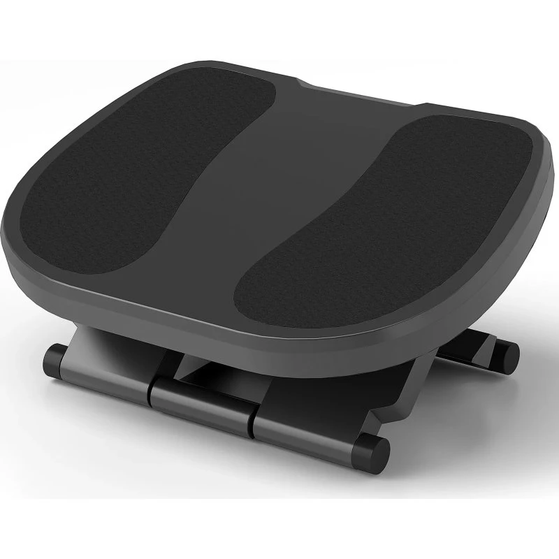 Ergonomisk Justerbar Fodskammel - Grå med Vippefunktion