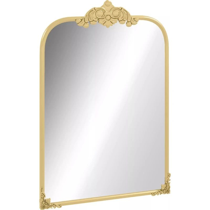 Barokvægspejl 60 x 87 cm i guld med metalramme