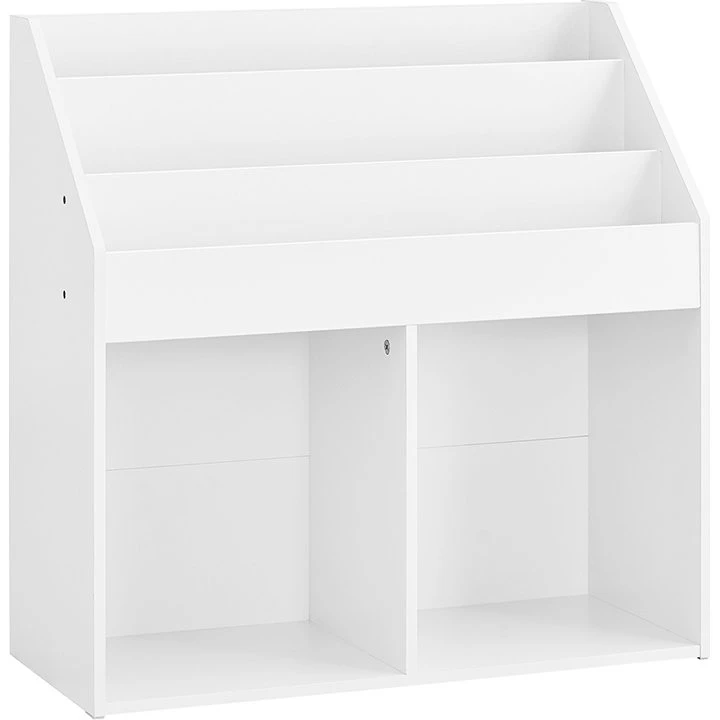SoBuy Børne reol med 5 rum, hvid 68x30x68cm KMB01-II-W