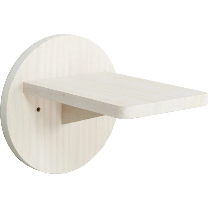 Trixie kattehylde til væg – hvid træ Ø19×22 cm