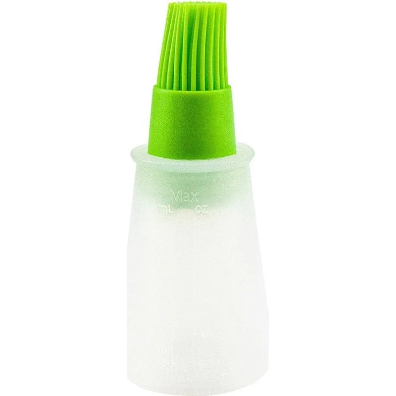 Silikonpensel med beholder, Grøn, 60 ml