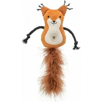 Trixie kattelegetøj egern i polyesterplys, 24 cm