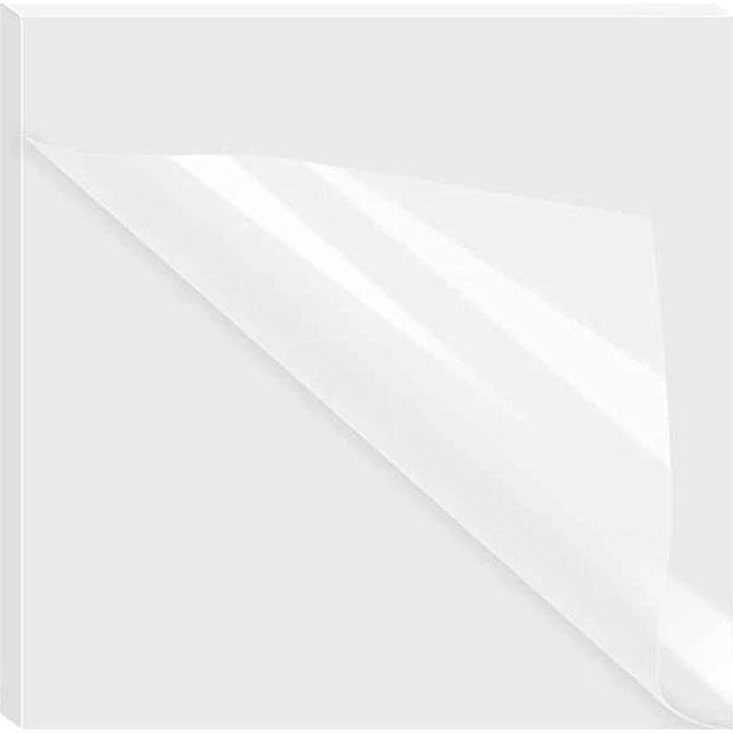 50x Gennemsigtige selvklæbende sticky notes - 7,6x7,6 cm