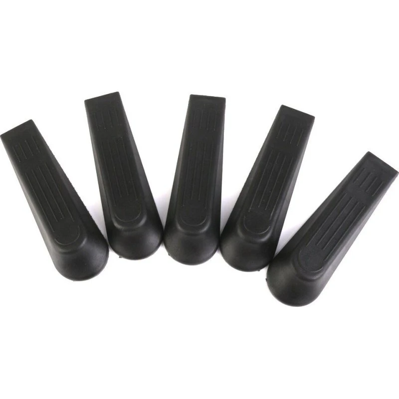 Dørstop Sort Plast - 5-pak