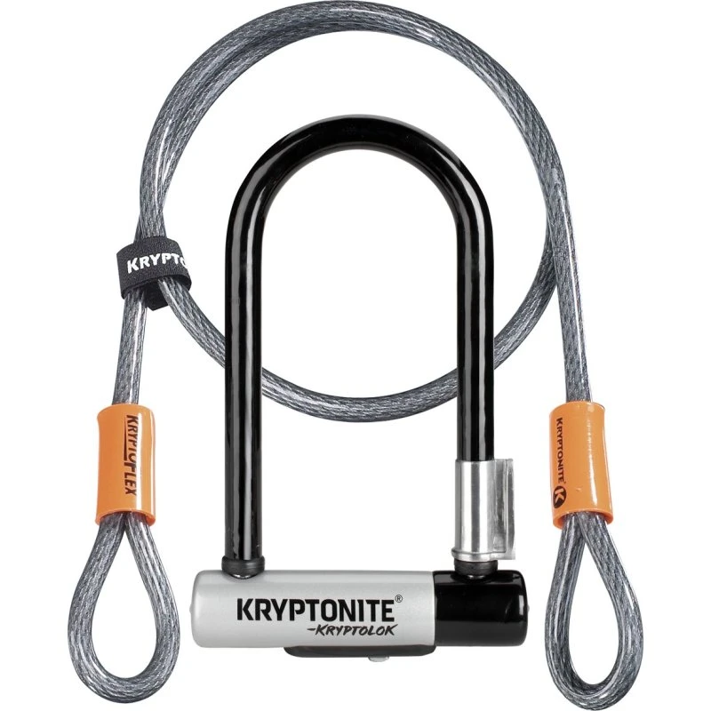 Kryptonite Mini7 Bøjlelås med wire