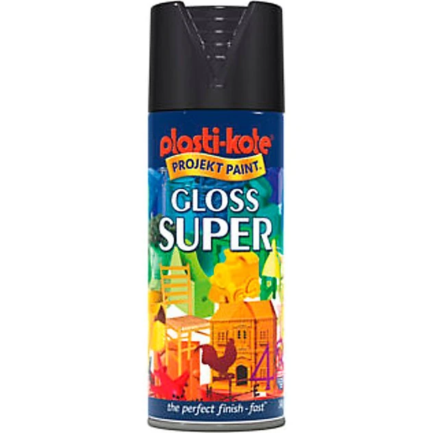 Borup Super Spraymaling Sort Blank 9005b, 400 ml