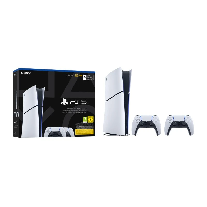 Sony PlayStation 5 Slim Digital 825 GB - Sort/Hvid