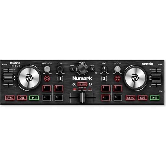 Numark DJ2GO2 Touch 2-kanaler DJ-controller, Sort