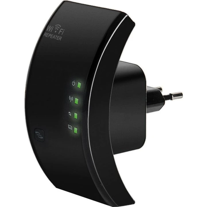 Trådløs Wi-Fi Repeater - Sort