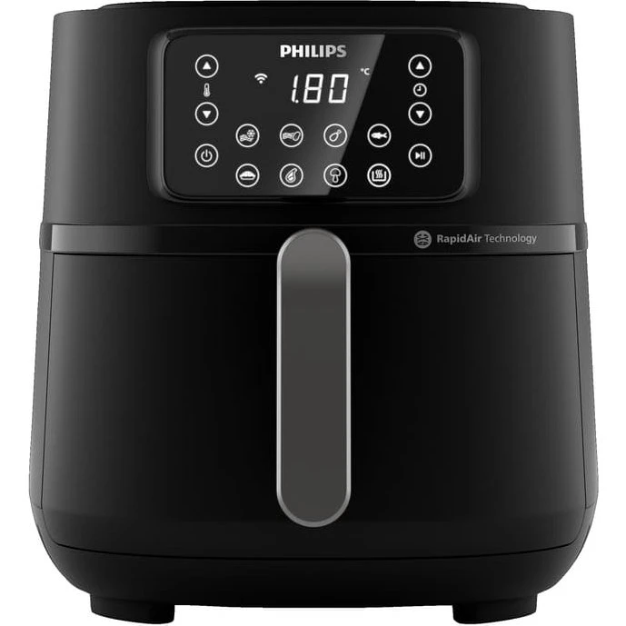 Philips Series 5000 Connected HD9285 XXL Airfryer 7,2 L, mørk sølv/sort