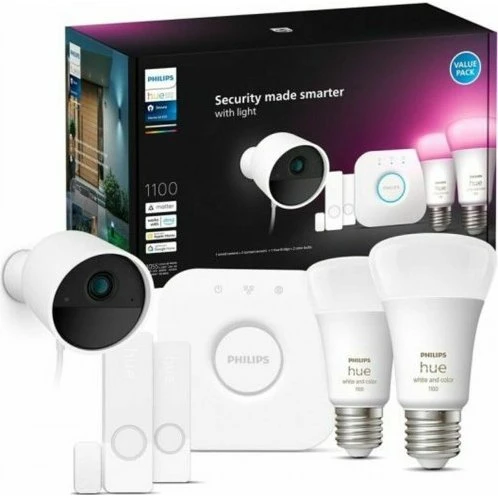Philips Hue Secure startsæt 6 dele – hvid