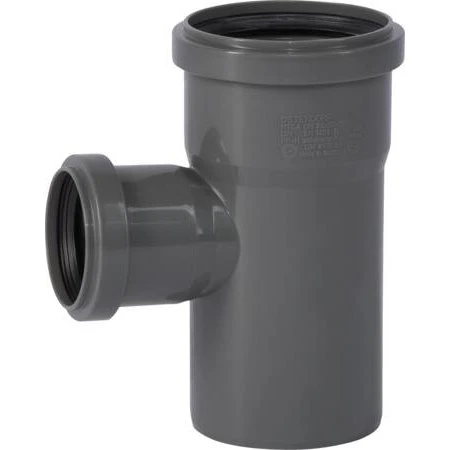 HT Safe Grenrør 75/50 mm 87g RAL 7043