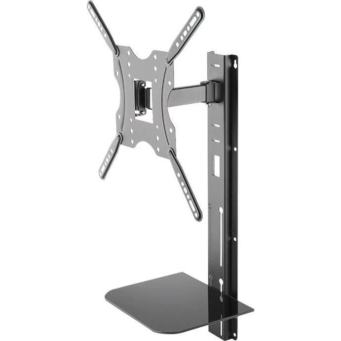 LogiLink TV-vægbeslag 32-55" med glashylde og tilt/swivel