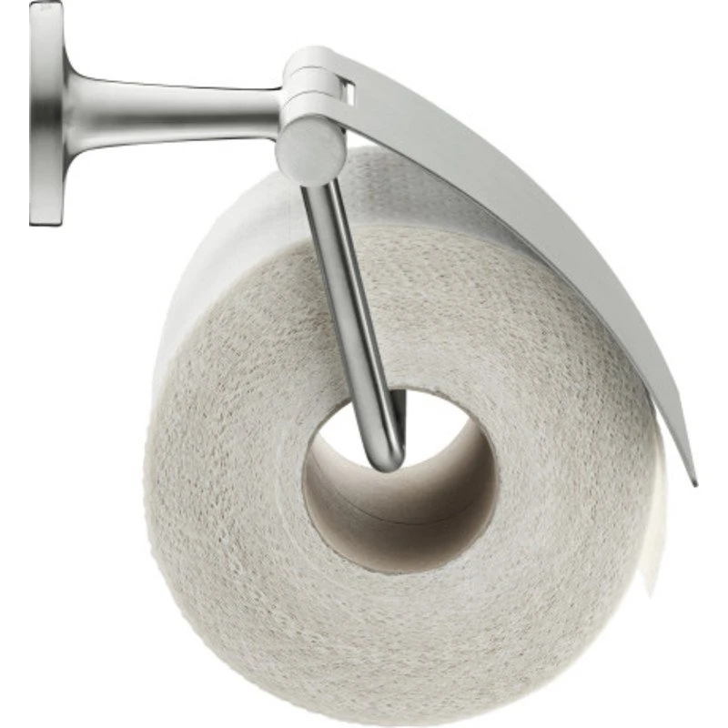 Duravit Starck T toiletrulleholder i rustfrit stål med låg