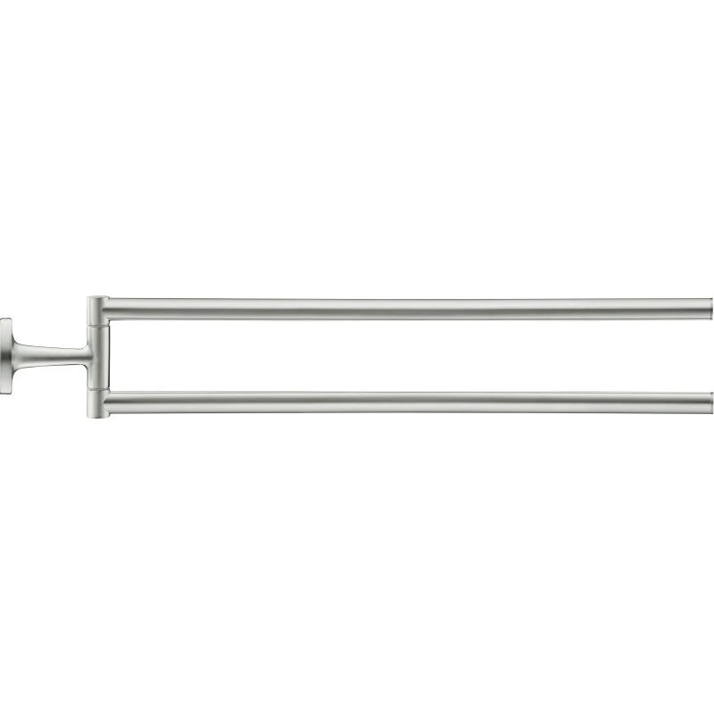 Duravit Starck T dobbelt håndklædestang, 46,5 cm, rustfrit stål
