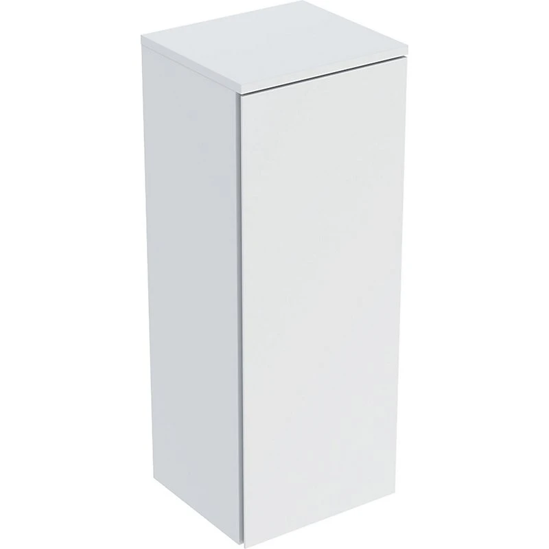 Ifö Sense Modern halvhøjt skab med låge, 33x85x29.7cm, hvid silkemat