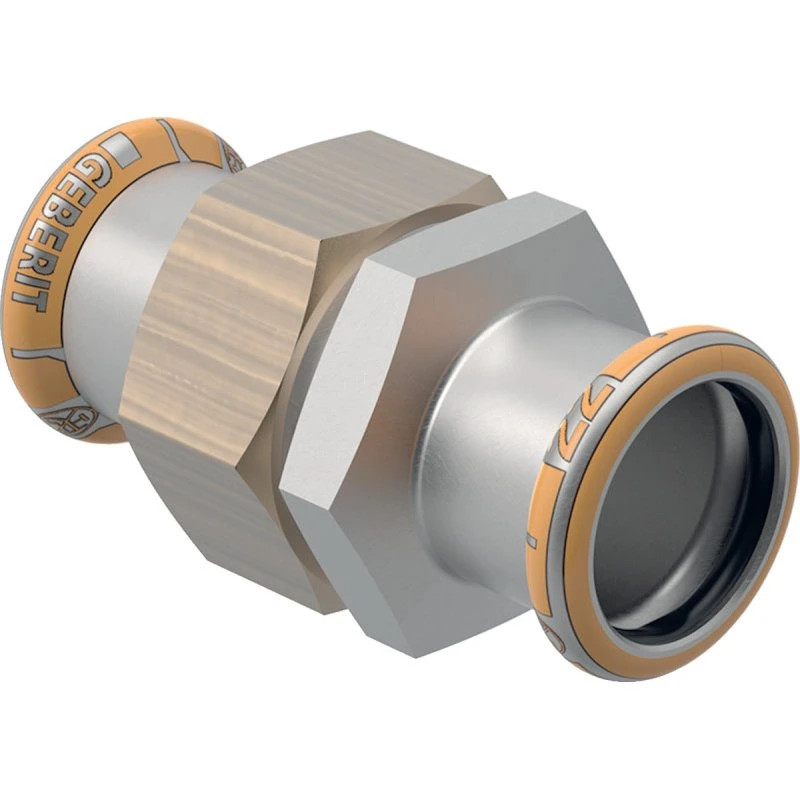Geberit Mapress Therm Union, muffe/muffe, 15 mm