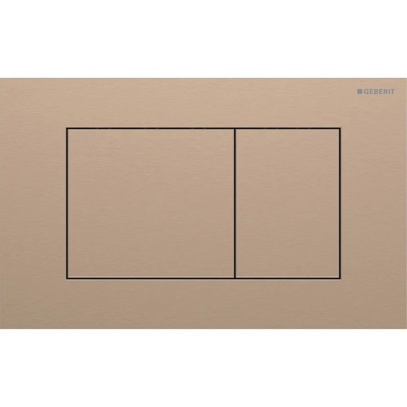 Geberit Sigma 40 Square betjeningsplade, børstet rødguld