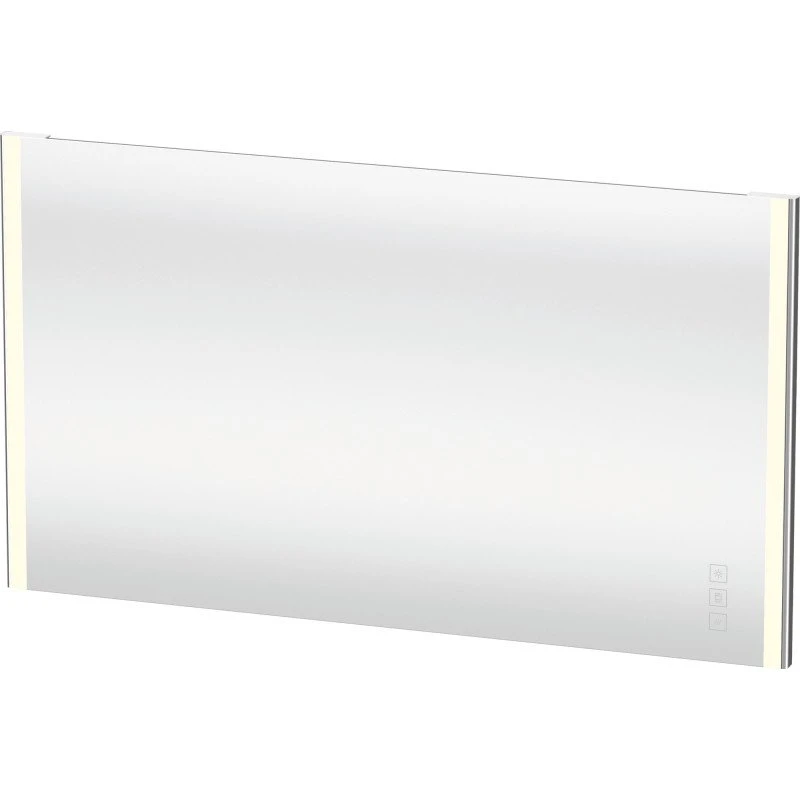 Duravit XSquare spejl med lys, touch, 140x80 cm, krom