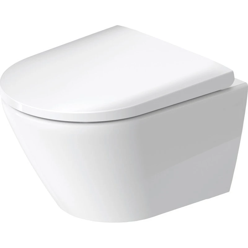 Duravit D-Neo væghængt toilet, uden skyllekant, hvid