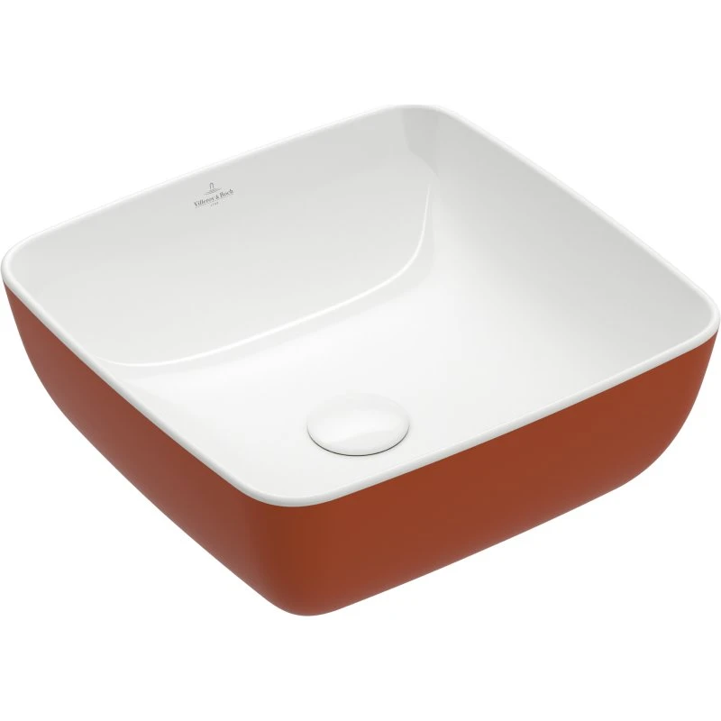 Villeroy & Boch Artis håndvask, 41x41 cm, orange