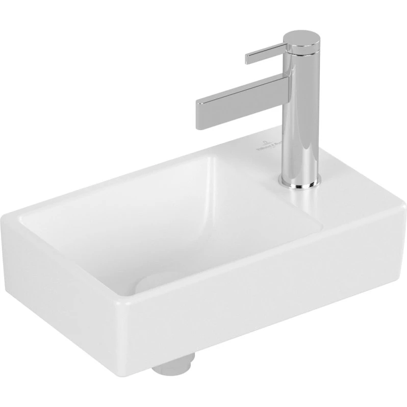 Villeroy & Boch Avento håndvask, 36x22 cm, højre, mat hvid