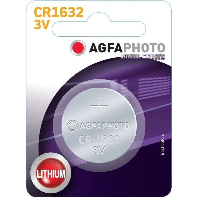AgfaPhoto CR1632 Lithium knapcellebatteri, 3V