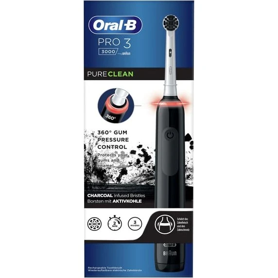 Oral-B Pro 3 80349852 Elektrisk Tandbørste - Sort/Hvid