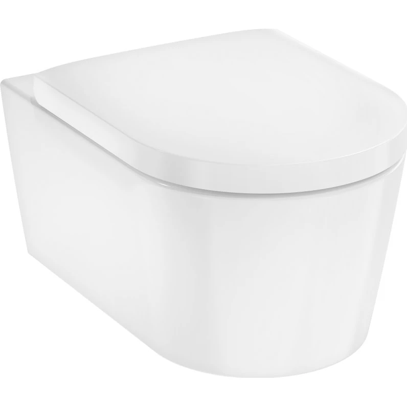 Hansgrohe EluPura S 540 væghængt toilet, hvid, uden skyllerand