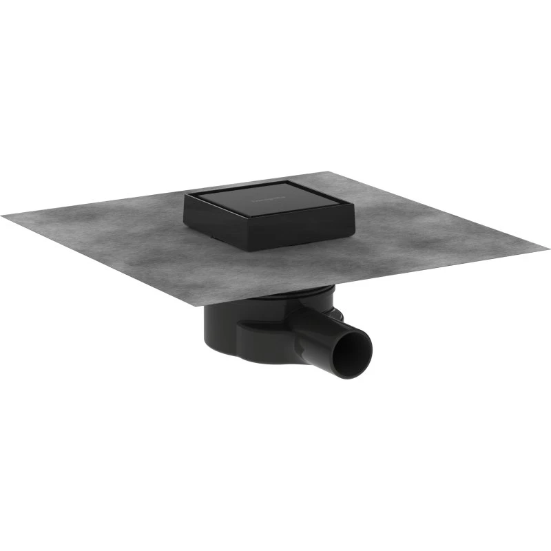 Hansgrohe Raindrain Point komplet gulvafløb 100 mm, mat sort