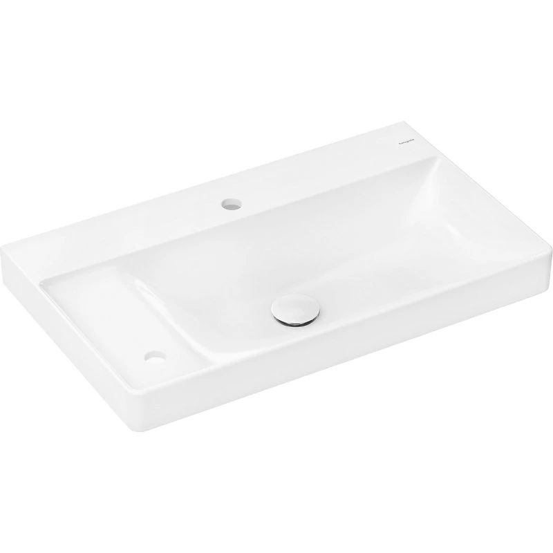 Hansgrohe Xelu Q Håndvask med hylde, 800x480 mm, hvid, venstre