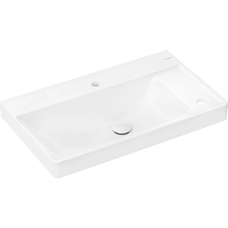 Hansgrohe Xelu Q Håndvask med hylde til højre, 800x480 mm, hvid
