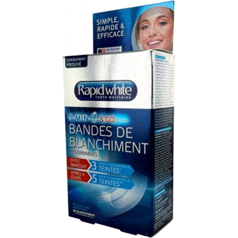 Quick White Absorberbare Whitening Strips x8