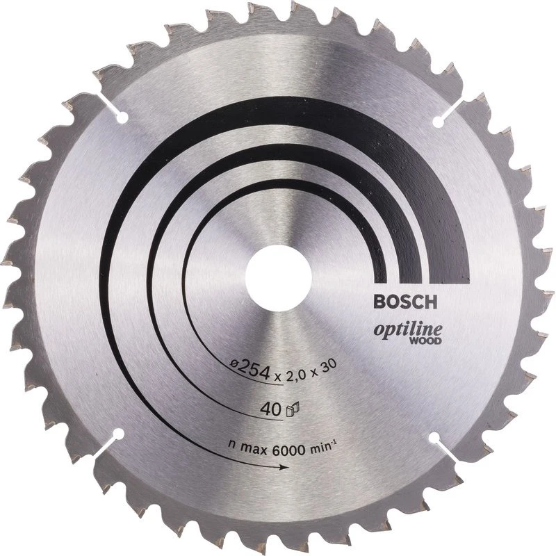 Bosch Optiline Wood Rundsavsklinge Ø254x30mm 40T