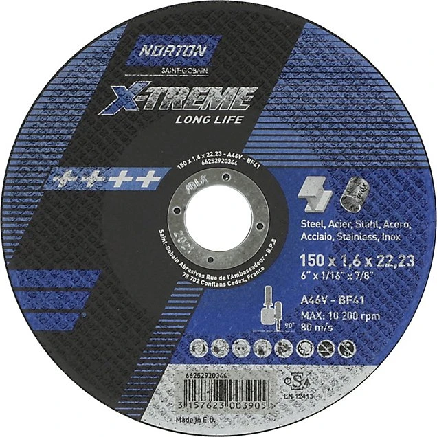 Norton Skæreskive 150x1,6x22,23mm X-Treme Life A46V-T41