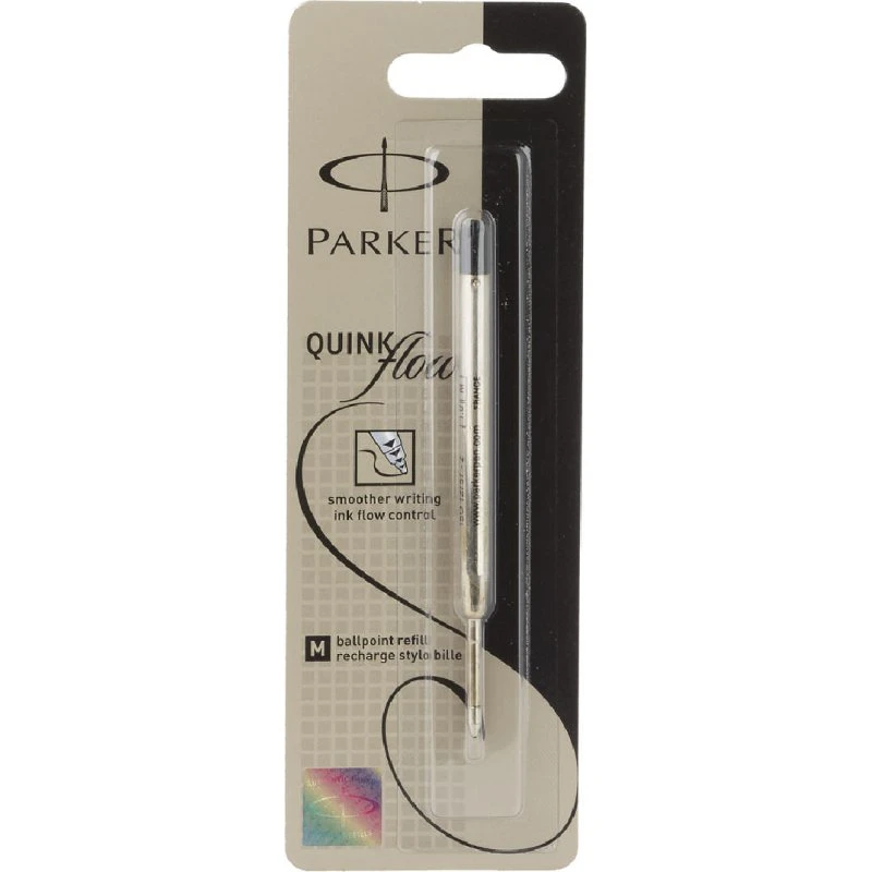 Parker Quinkflow Kuglepen Refill - Medium - Sort