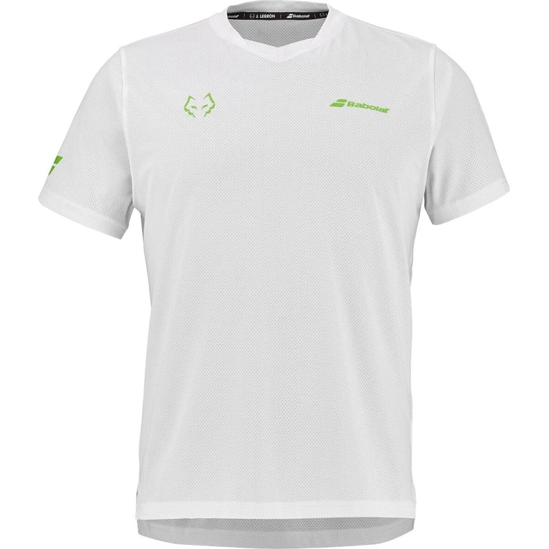 Babolat Crew Neck Tee Juan Lebron - White - S