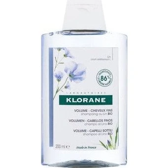 Klorane Lin økologisk volumengivende shampoo til fint hår 400ml