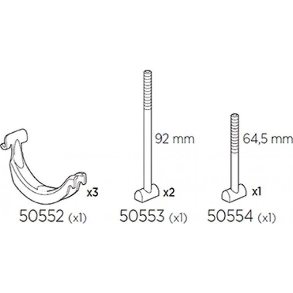 Thule Proride 598 Squarebar-adapter